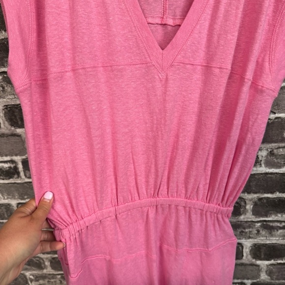 FP BEACH Free People Marlo Midi Dress Pockets Rose Bloom pink - Picture 6 of 13